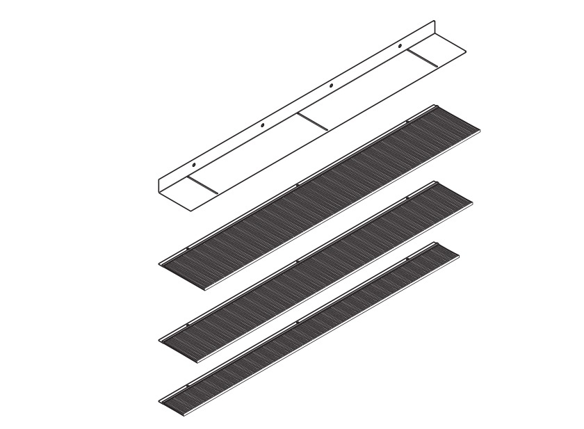 Sturzdichtung / Bürstendichtung SD6 für Tore mit 110-120 mm
