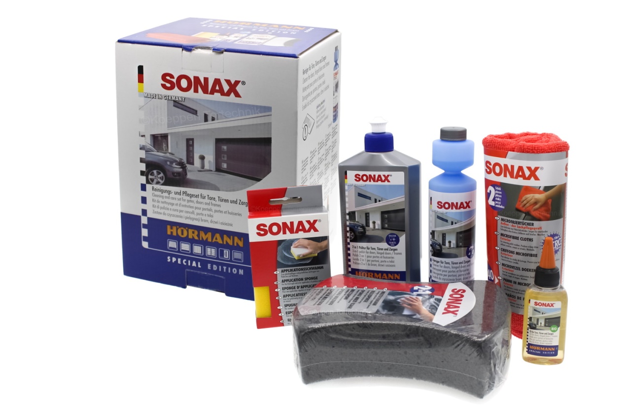 Reinigungs- und Pflegeset Sonax für Hörmann Tore und Türen