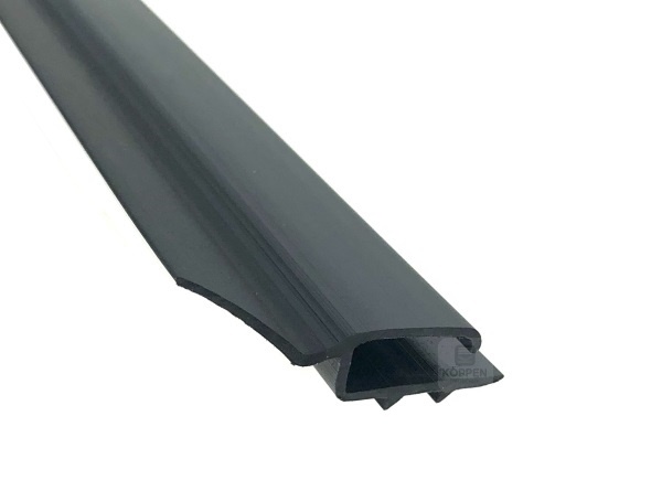 Seitendichtung flach, grau aus Hart PVC mit flex. Elastomer - Hörmann /  Novoferm Ersatzteile günstig für Tore und mehr